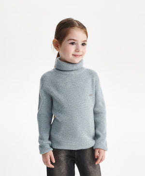 Gulliver Turtleneck Gray for Girls Mini - Polar Owl