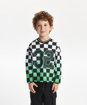 Gulliver Long sleeve t-shirt Black and white for Boys Mini - Drafting