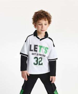 Gulliver Polo t-shirt White for Boys Mini - Drafting