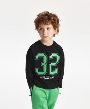 Gulliver Long sleeve t-shirt Black for Boy Mini - Drafting