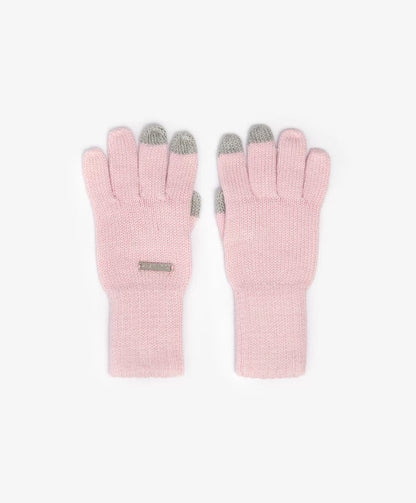 Gulliver Knitted Pink Gloves for Girls