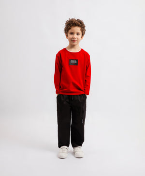 Gulliver Trousers Black for Boy Mini - Tartan