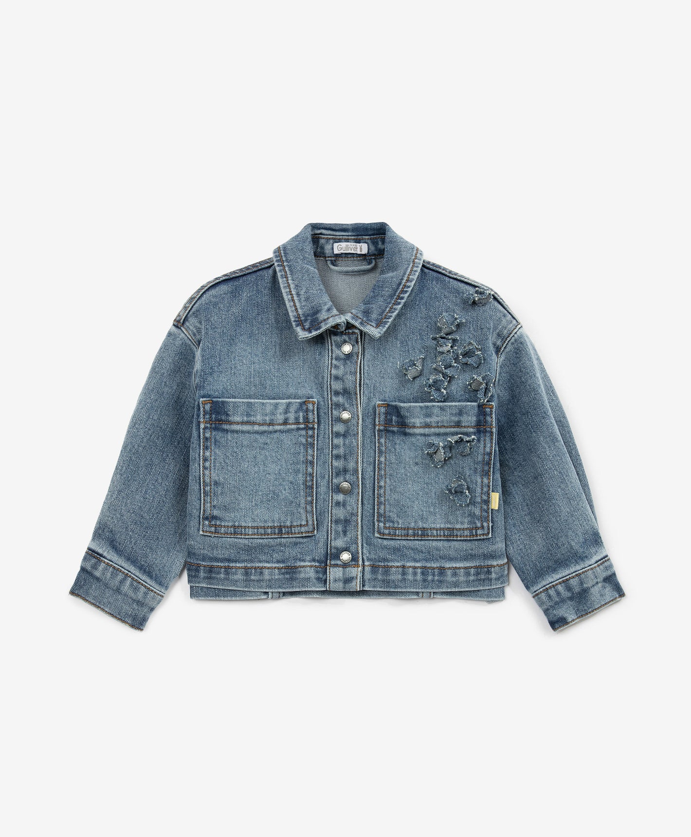 Gulliver Light Blue Denim Jacket for Girl Baby-Buttercups