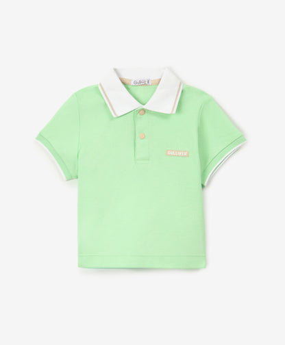 Gulliver Light Green Polo T-shirts for Boy Baby-Africa