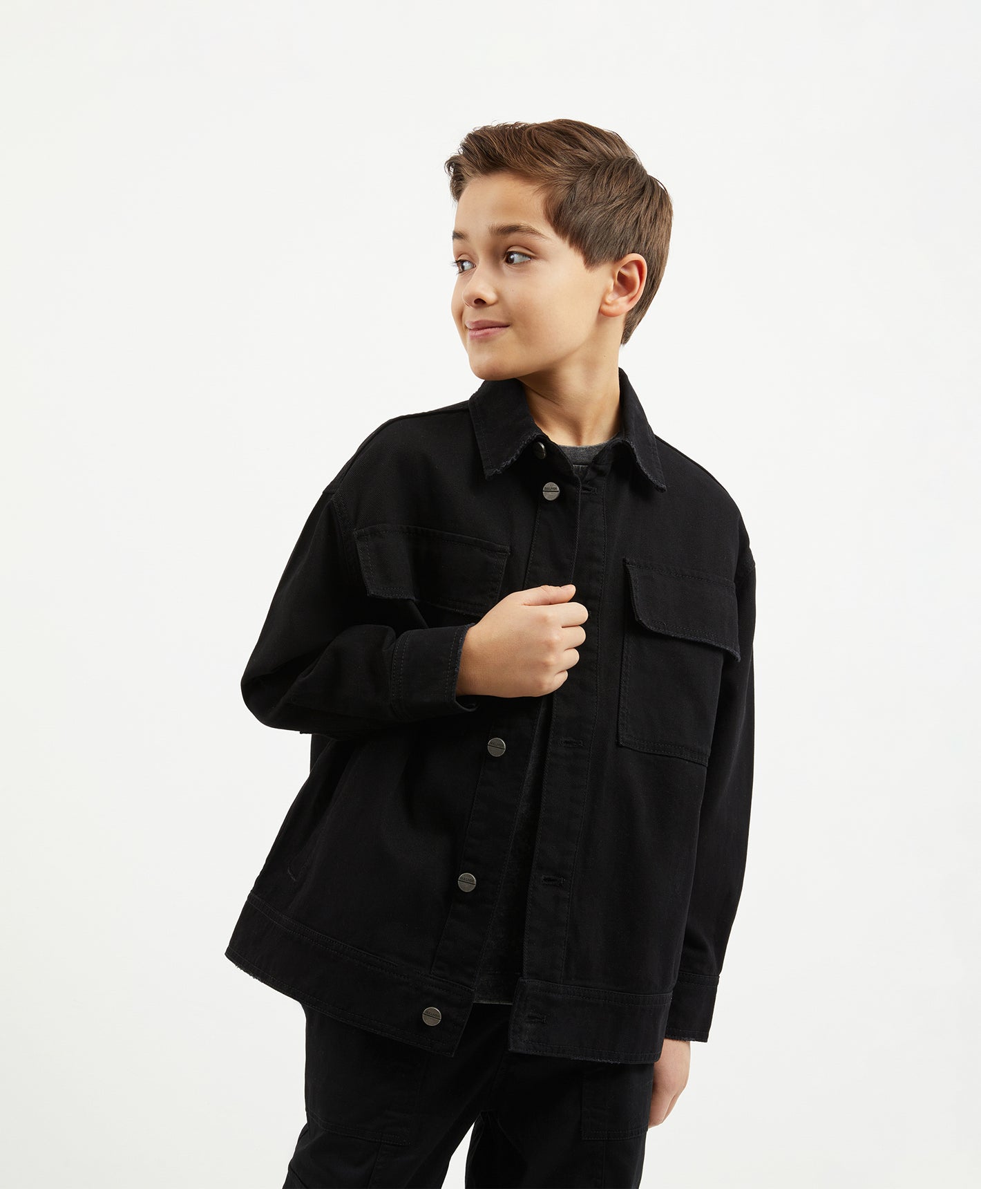 Gulliver Black Denim Jacket for Boy Junior-Matrix