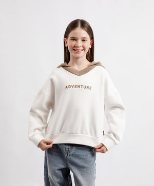 Gulliver Hoodie Milky color for Girls Junior-Show Jumping