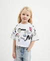 Gulliver White Short Sleeve T-shirts for Girl Mini-Smoothie