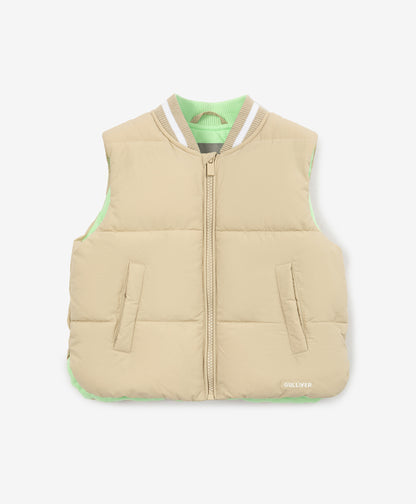 Gulliver Beige Puffer Vest for Boy Baby-Africa