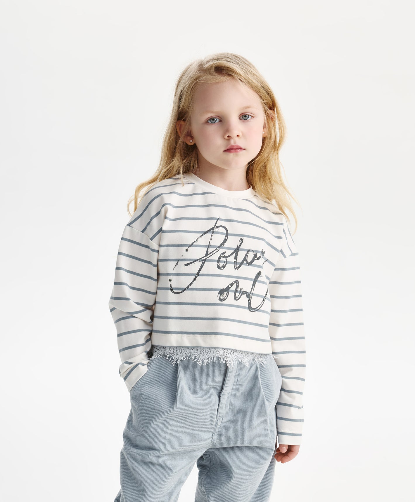 Gulliver Long sleeve t-shirt Milky color for Girls Mini - Polar Owl