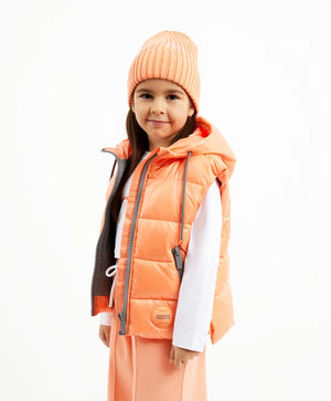 Gulliver  Orange Quilted Insulated Vest for Girl Mini-Court