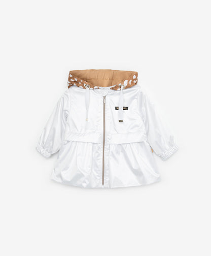 Gulliver White Windbreaker for Baby Girls