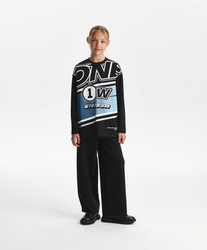 Gulliver Long sleeve t-shirt Black for Girls Junior-Ice