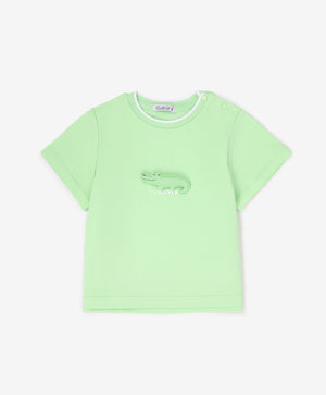 Gulliver Light Green Short Sleeve T-shirts for Boy Baby-Africa