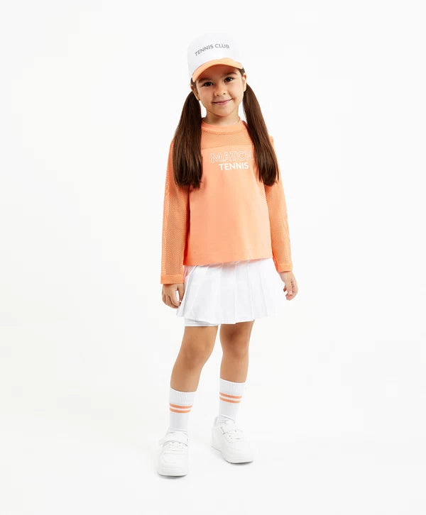 Gulliver White Pleated Skort  for Girl Mini-Court