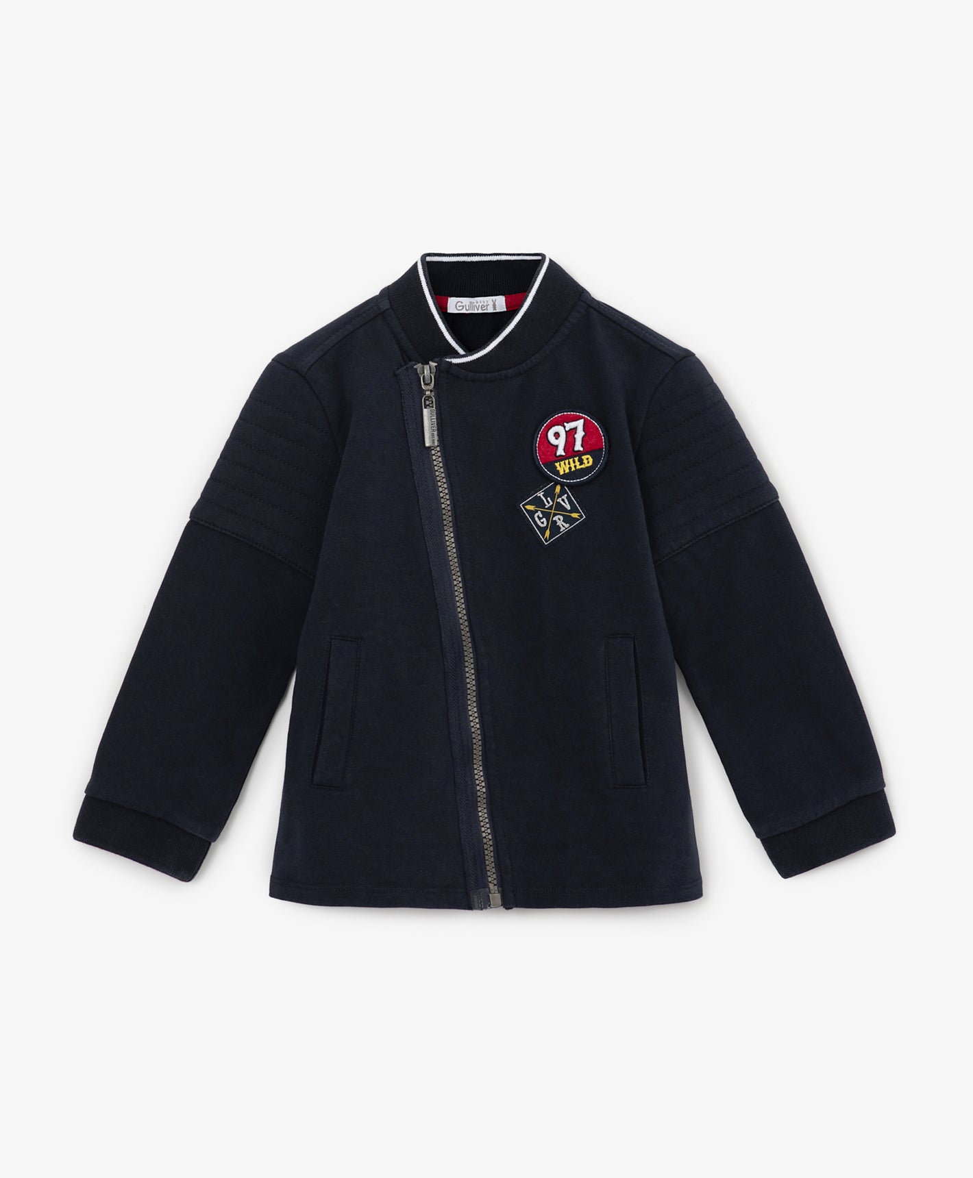 Gulliver Blue Sweatshirt With Zipper for Boys - Toddler