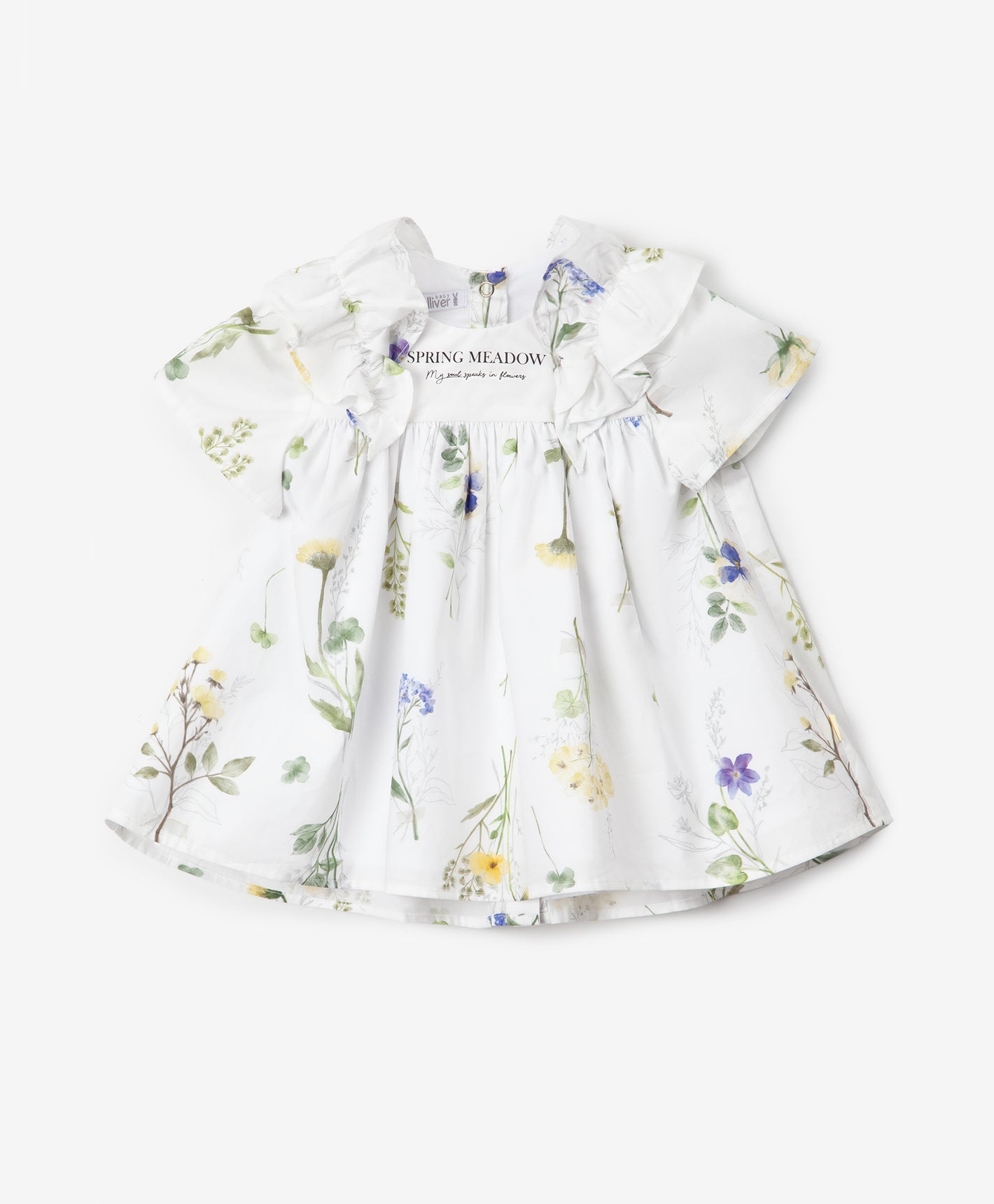 Gulliver White Blouse for Girl Baby-Buttercups