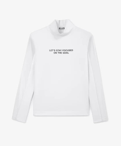 Gulliver White Turtleneck with Sleeve Detailing for Girls