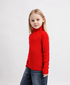 Gulliver Turtleneck Red for Girls Mini - Irbis