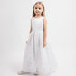 Gulliver Dress White for Girls Mini-Rose Quartz