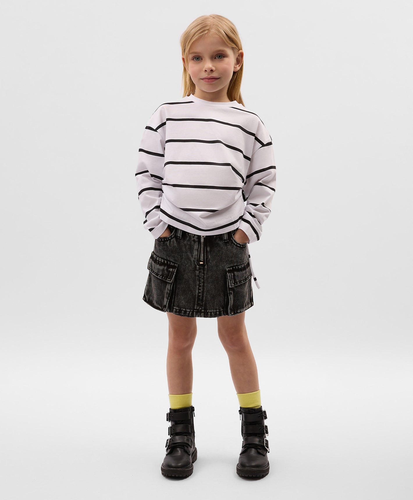 Gulliver Gray Denim skirt for Girl