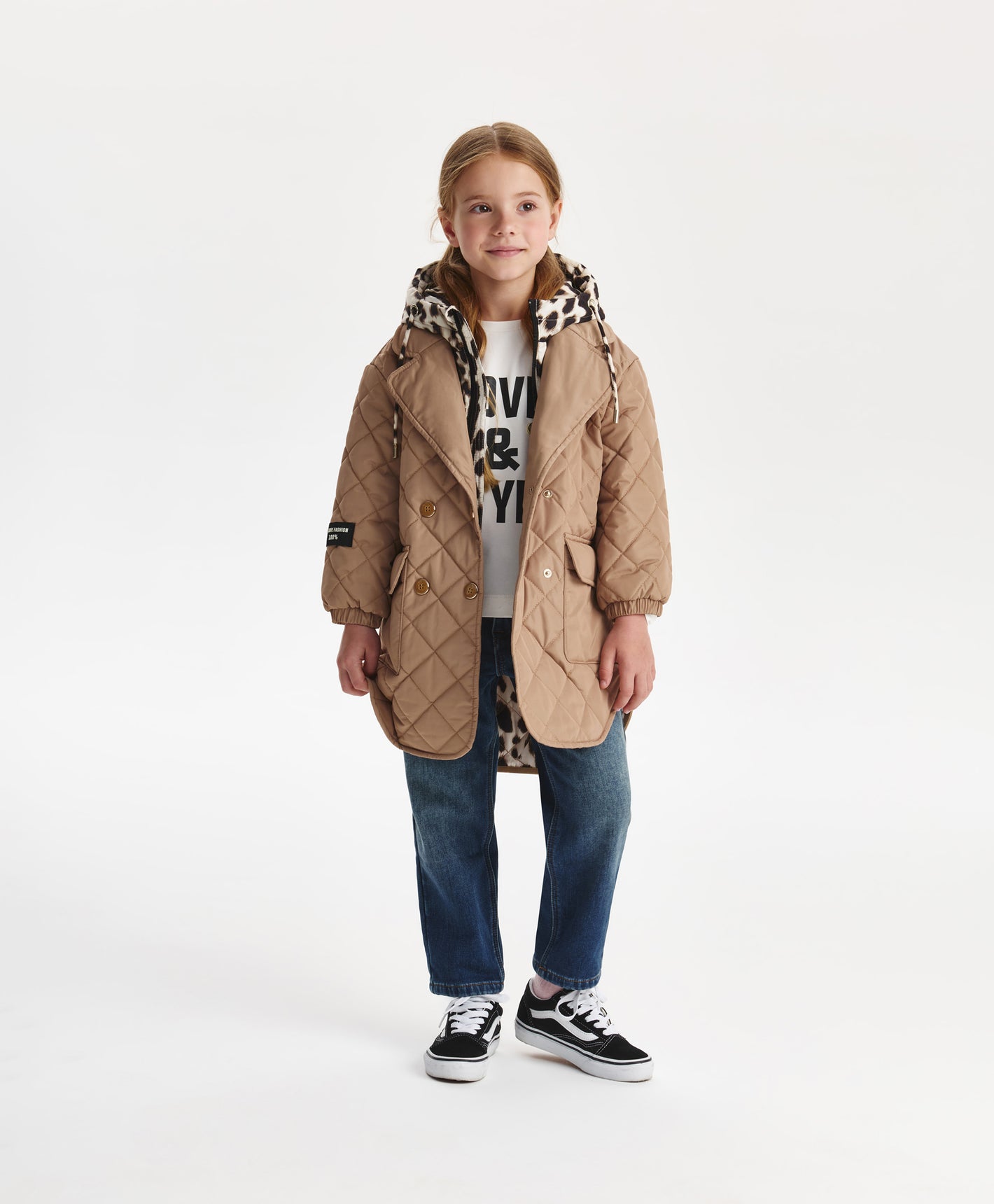 Gulliver Demi-season jacket Beige for Girls Mini - Irbis
