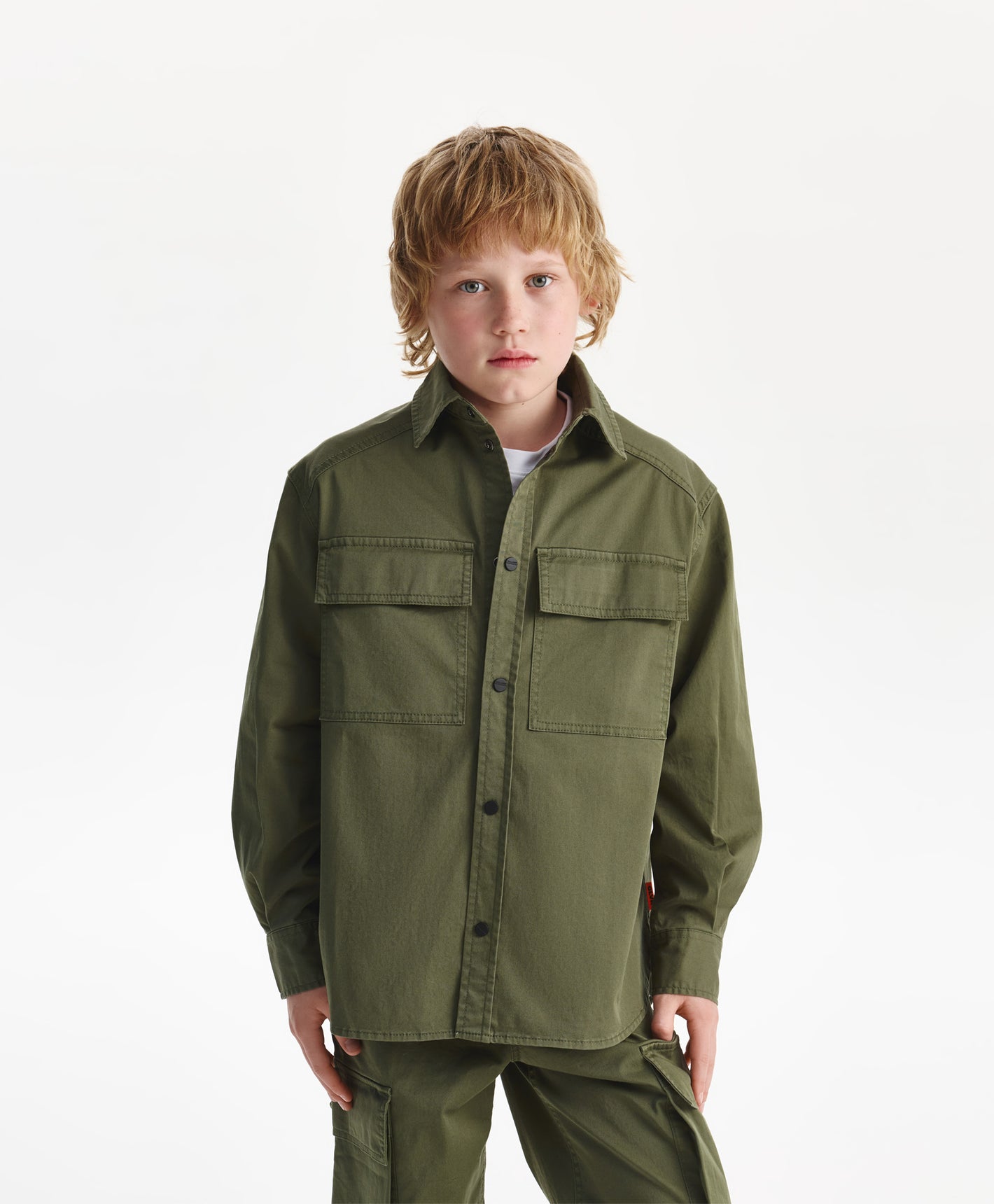 Gulliver Long sleeve shirt Khaki for Boys Junior-Viaduct