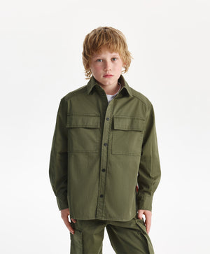 Gulliver Long sleeve shirt Khaki for Boys Junior-Viaduct