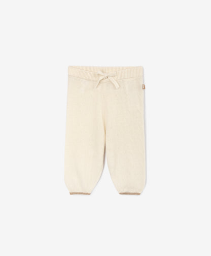 Gulliver Milk Knitted Trousers for Baby Girls