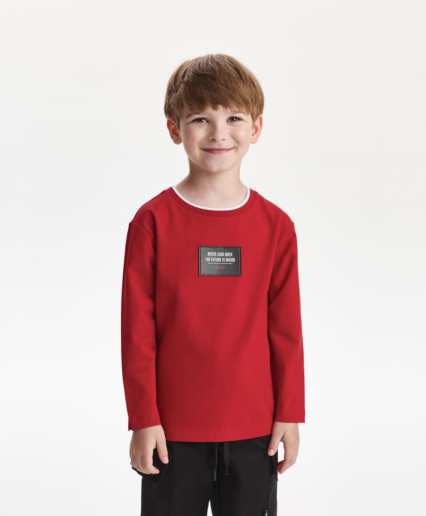Gulliver Long sleeve t-shirt Red for Boys Mini - Tartan