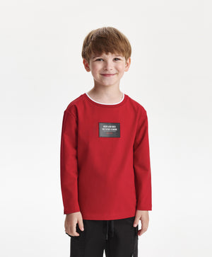 Gulliver Long sleeve t-shirt Red for Boys Mini - Tartan