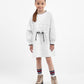 Gulliver White Long Sleeve Dress for Girls - Mini