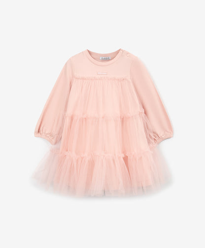 Gulliver Pink  Longsleeve Dress for Girl Baby-Pointe Shoes