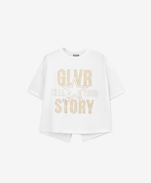 Gulliver White T-shirt for Girls