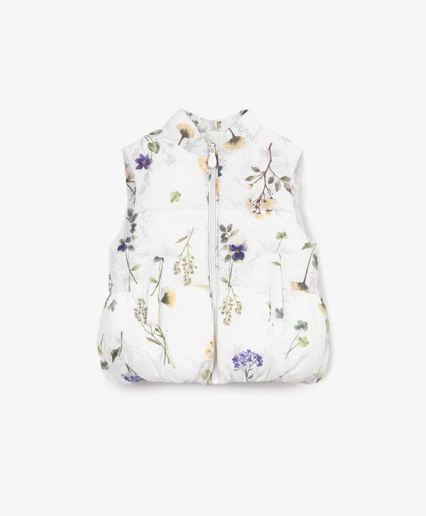 Gulliver Quilted Puffer Vest for Girl Baby-Buttercups