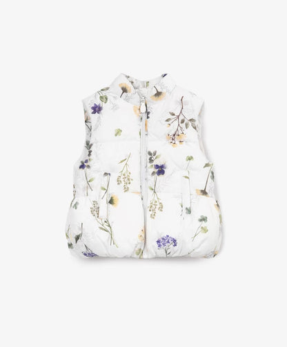 Gulliver Quilted Puffer Vest for Girl Baby-Buttercups