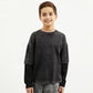 Gulliver Dark Gray Long Sleeve Top with Layered Effect for Boy Junior-Matrix