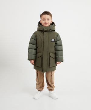 Gulliver Demi-season jacket Khaki for Boys Mini - Layout