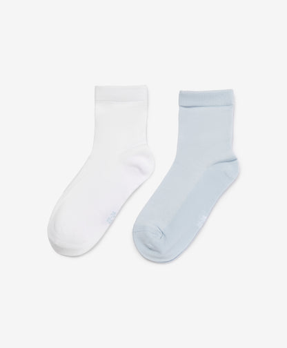 Gulliver Light Blue White Socks High Pcs for Girls - Junior