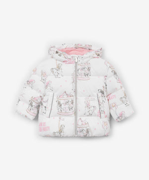 Gulliver Demi-season jacket Milky color for Girls Baby-Carousel