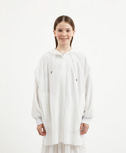 Gulliver White Windbreaker for Girl Junior-Ballet