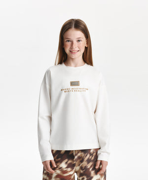 Gulliver Long sleeve t-shirt Milky color for Girls Junior - Show Jumping