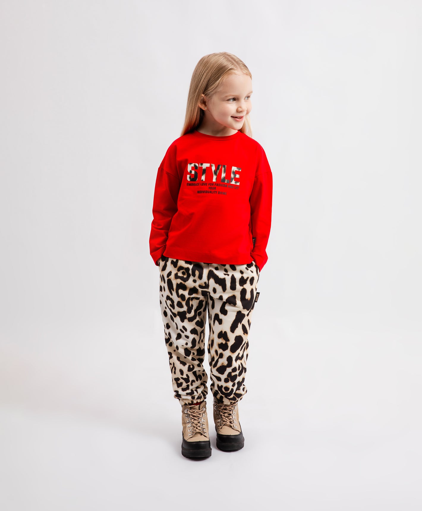 Gulliver Trousers Beige for Girls Mini - Irbis