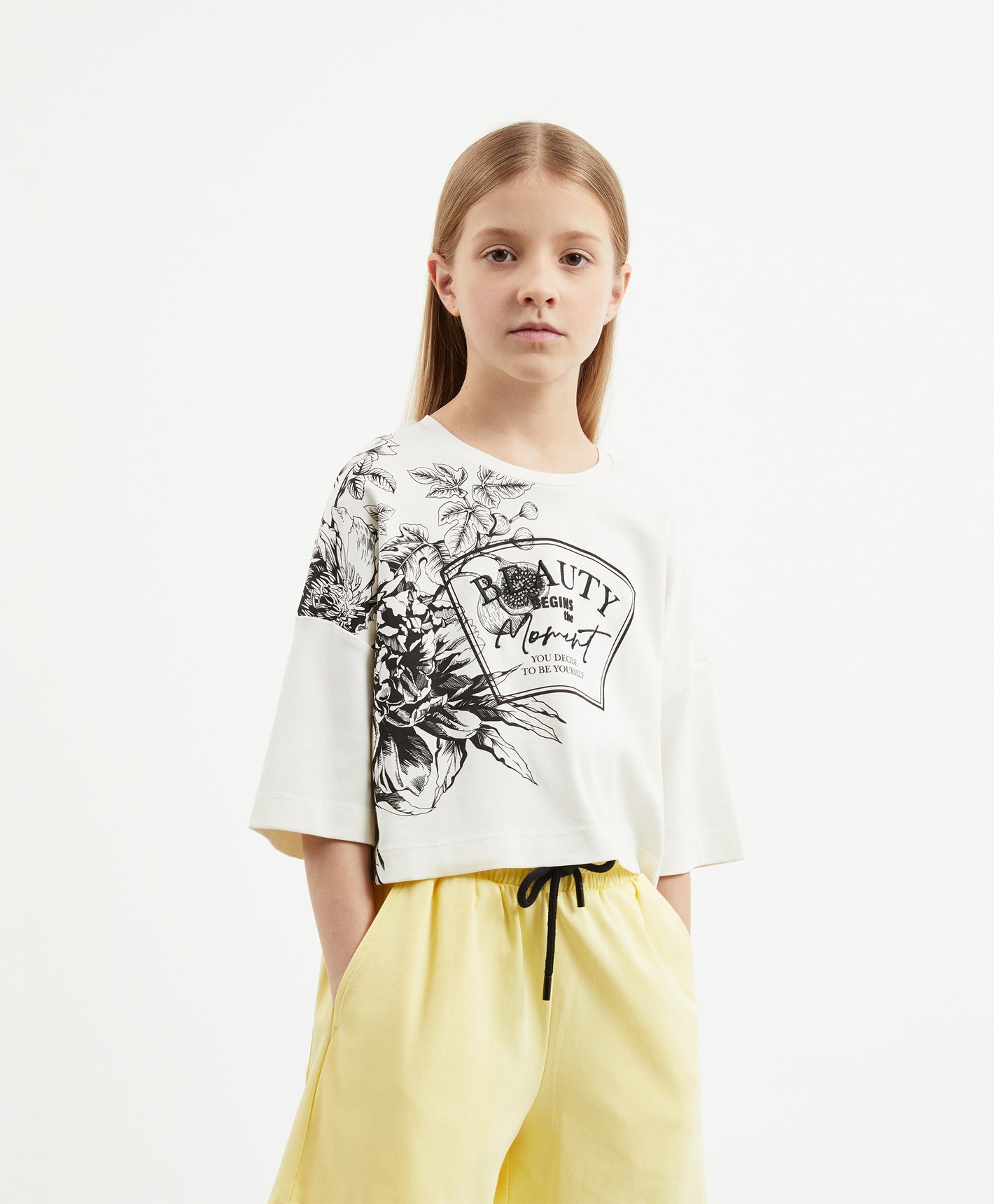 Gulliver Milky Color Oversized T-shirt T-shirt for Girl Junior-Arboretum