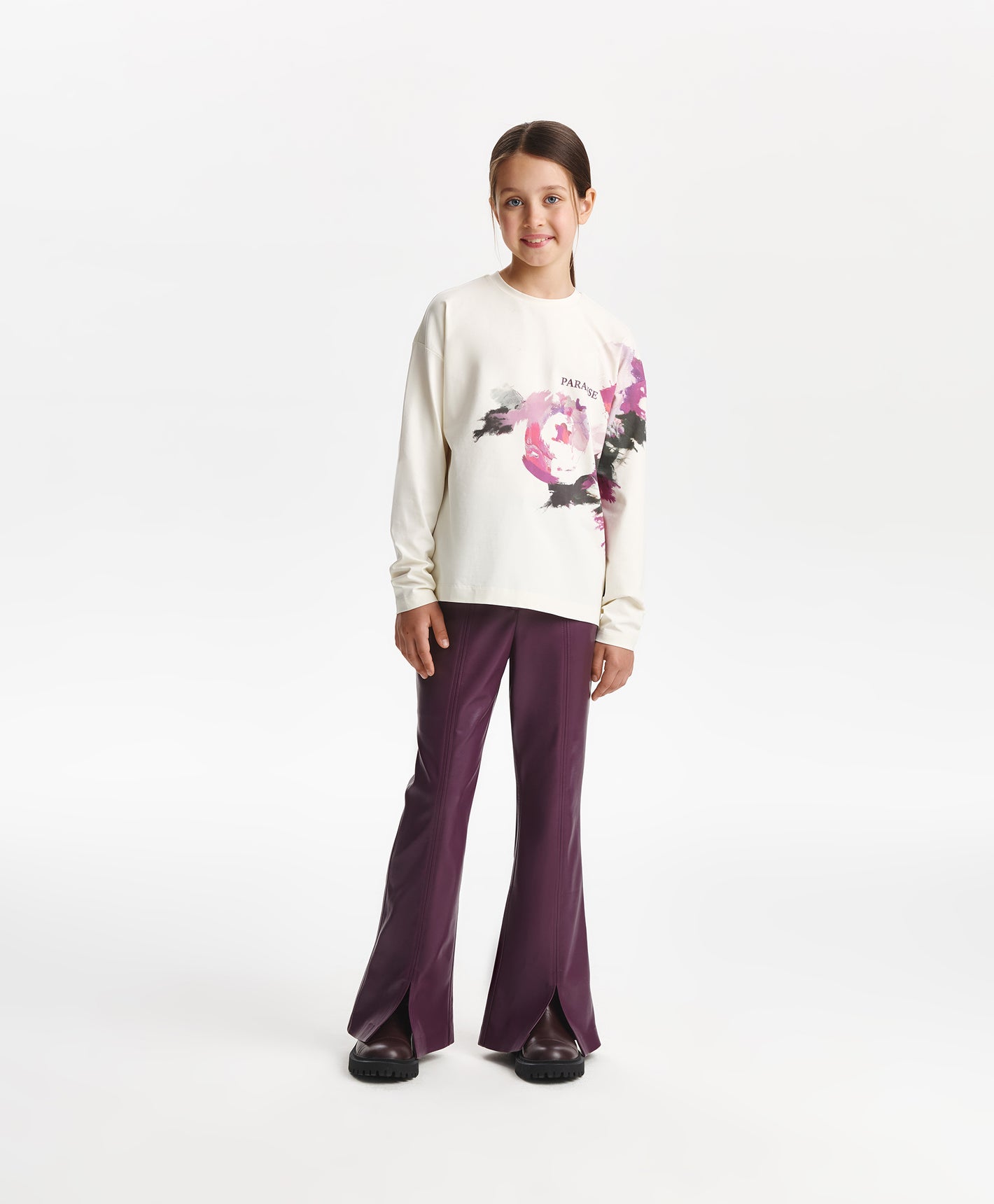 Gulliver Trousers Burgundy for Girls Junior - Monet