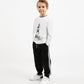 Gulliver Jogger Pants for with Side Stripes Black for Boy Mini-Lighthouse