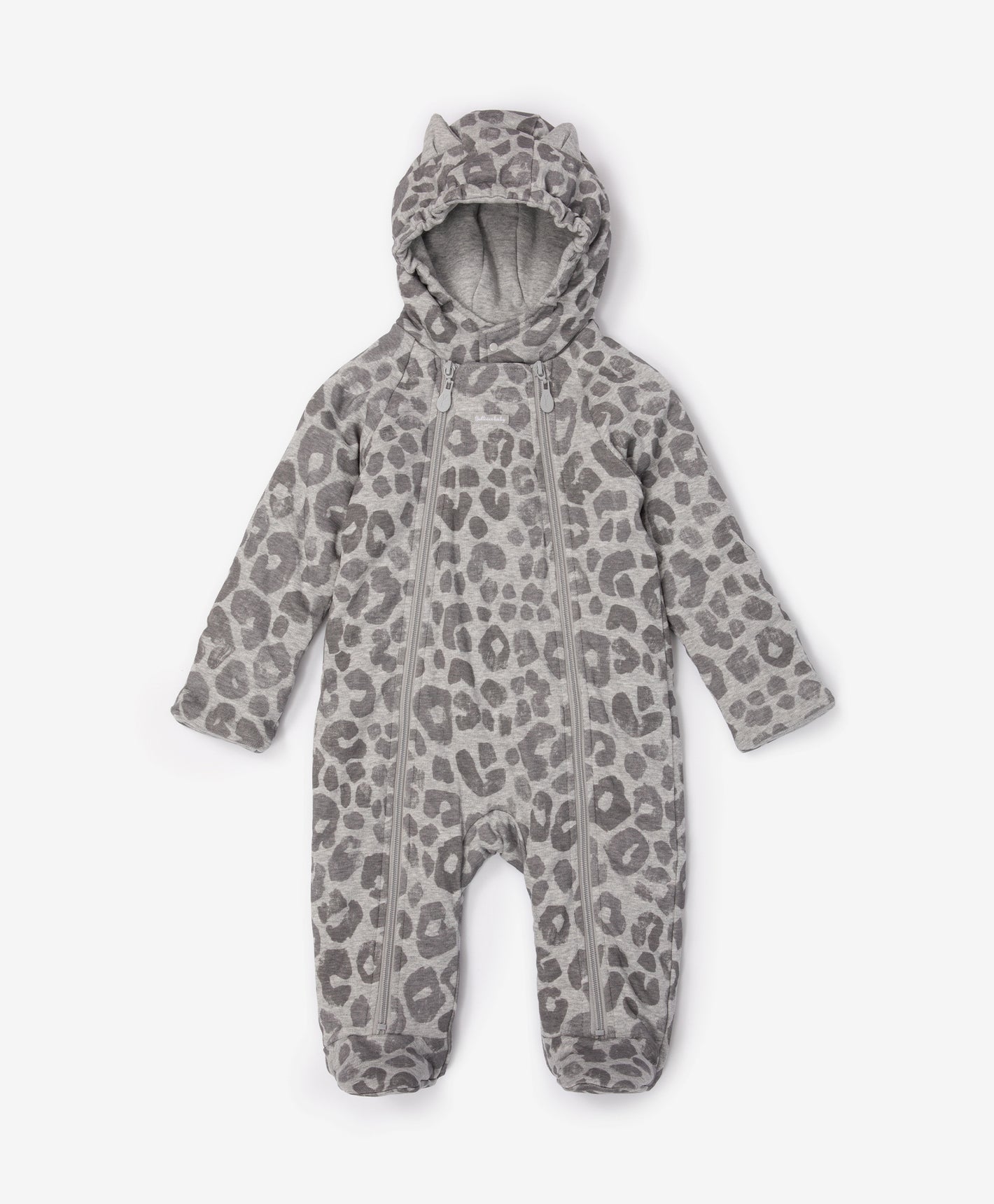 Gulliver Baby overalls Gray for Unisex Newborn - Snow Leopard