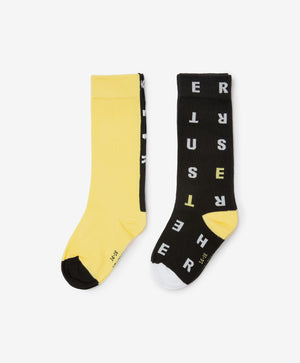 Gulliver Socks, set of 2 pairs Yellow, black for Girls Mini - Baccara