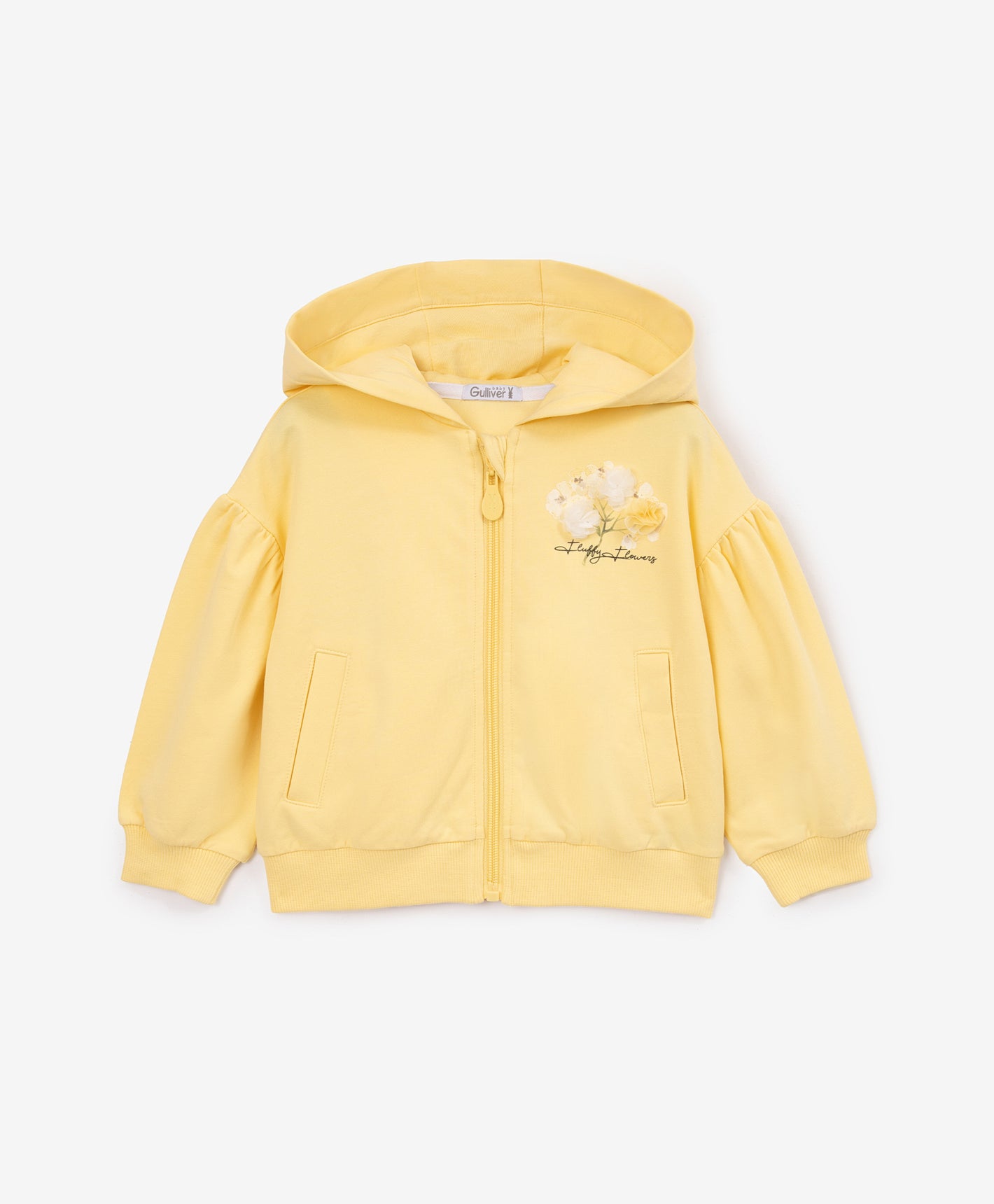 Gulliver Yellow Hoodies for Girl Baby-Buttercups