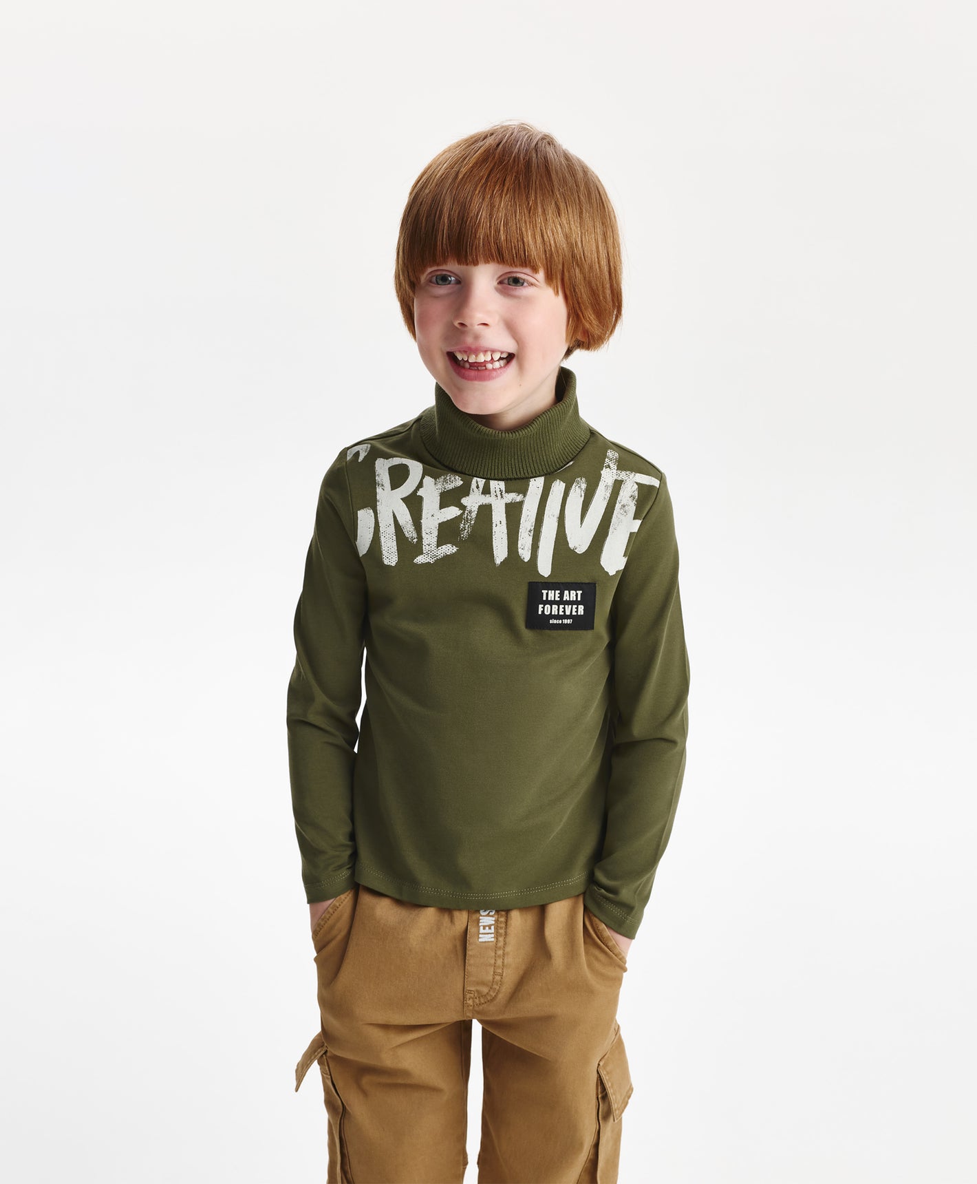 Gulliver Turtleneck Khaki for Boys Mini - Layout