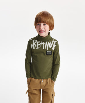 Gulliver Turtleneck Khaki for Boys Mini - Layout
